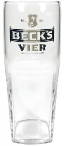 Beck's Vier Branded 1/2 Pint Glass For Sale UK - CE 10oz / 280ml - Box of 24